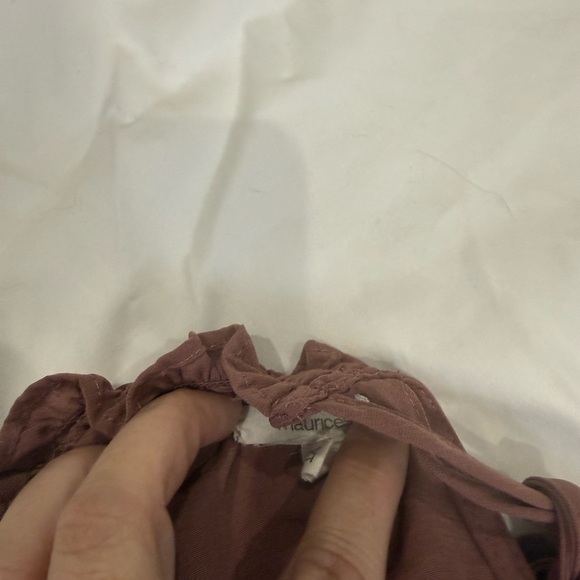 Women's Halter Neck Blouse - Brown - Picture 2 of 3